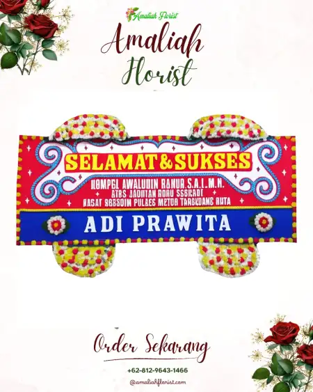 Papan Bunga Ucapan Selamat Colomadu