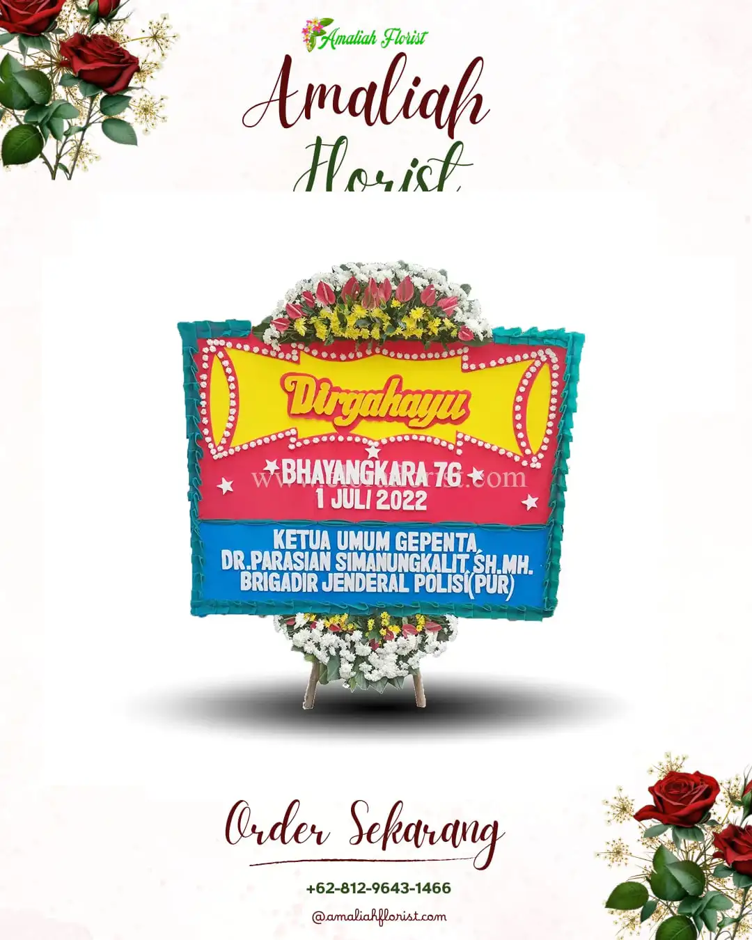 Papan Bunga HUT Ulang Tahun Colomadu